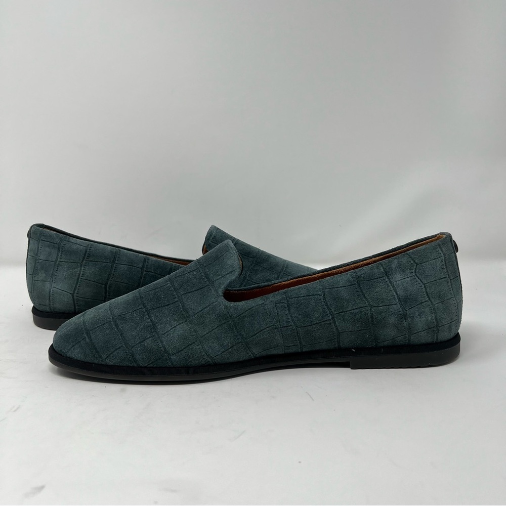 Vionic Textured Blue Loafers - Picture 3 of 10